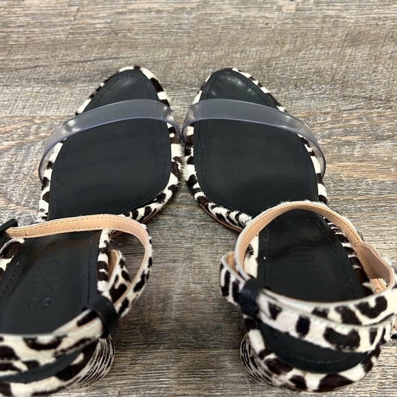 Schutz ELENITA Calf Hair Vinyl Strap Heels Size 7.5 - Picture 5 of 8